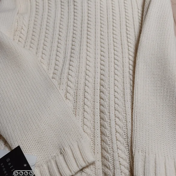 Gallery Sportswear zipper front heavy Sweater unisex/ - Picture 6 of 9